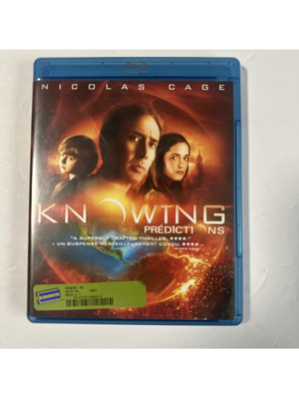 Knowing Blu-ray 2009 Nicolas Cage Rose Byrne Sci-Fi Thriller